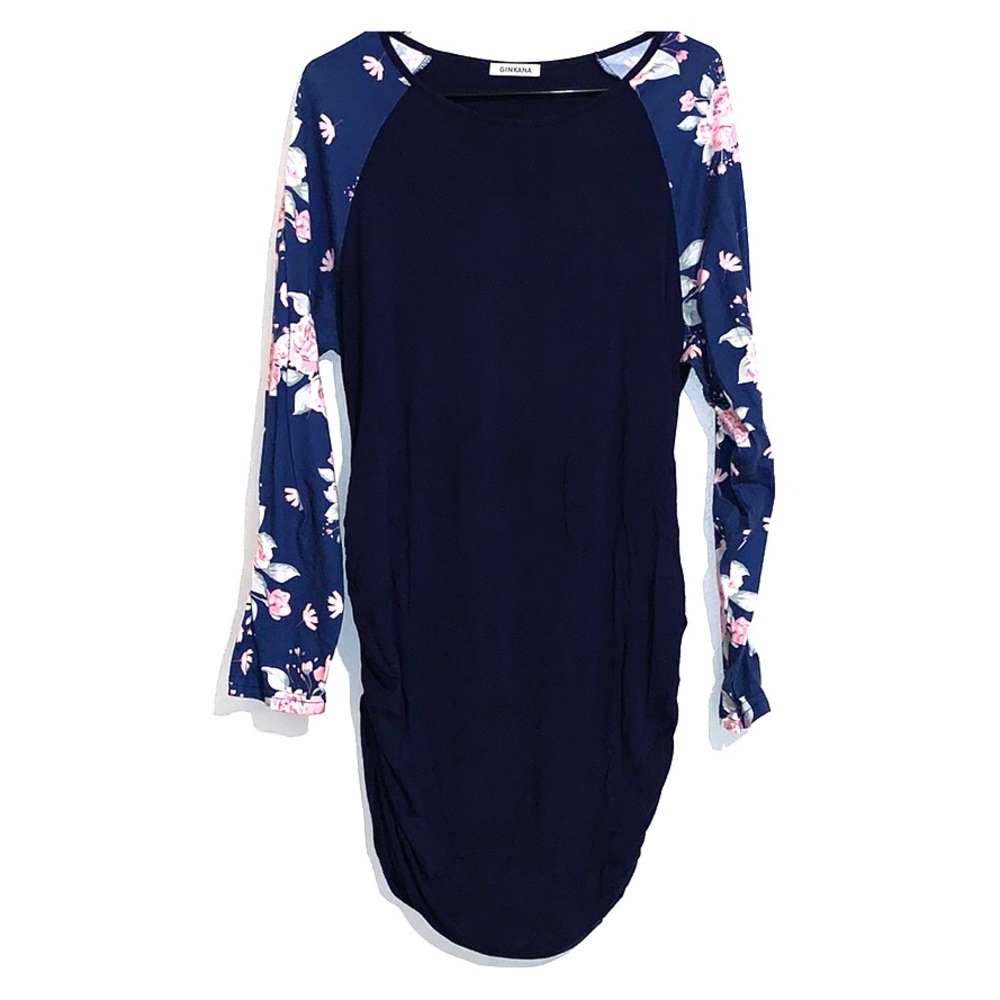 🤰🏽Navy Blue Maternity Top
